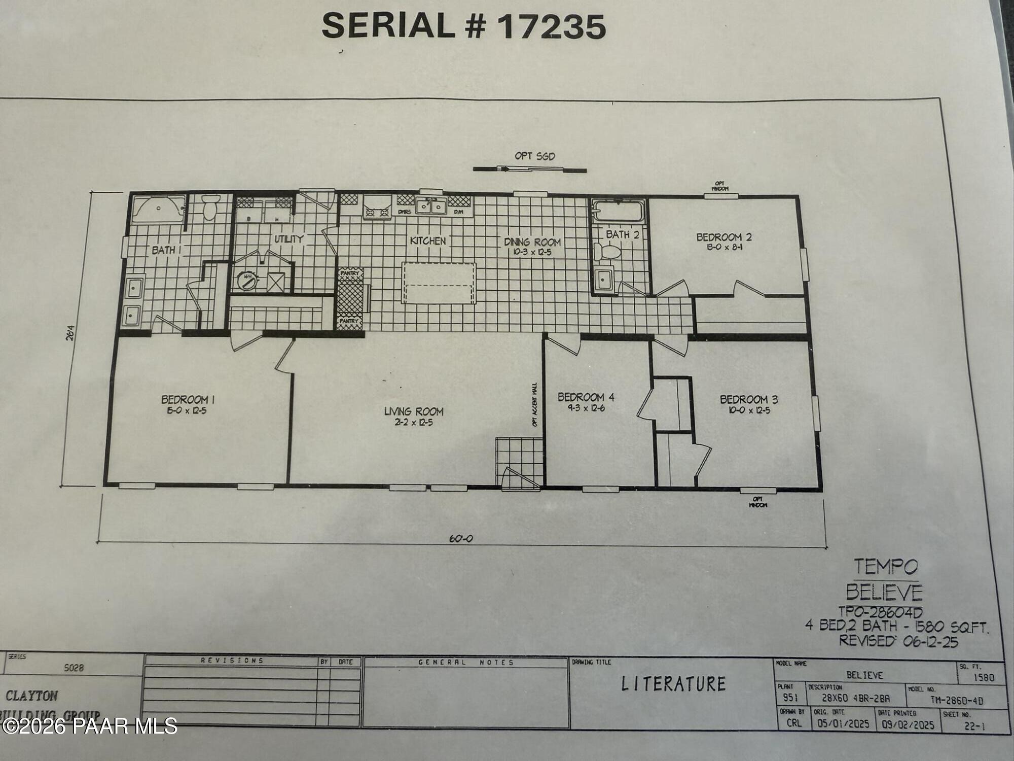 26994 North Chicory Way Paulden, AZ 86334 - Photo 18 of 18 Floorplan