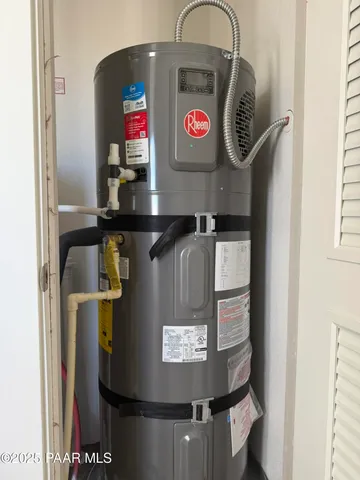 a close view of utility room