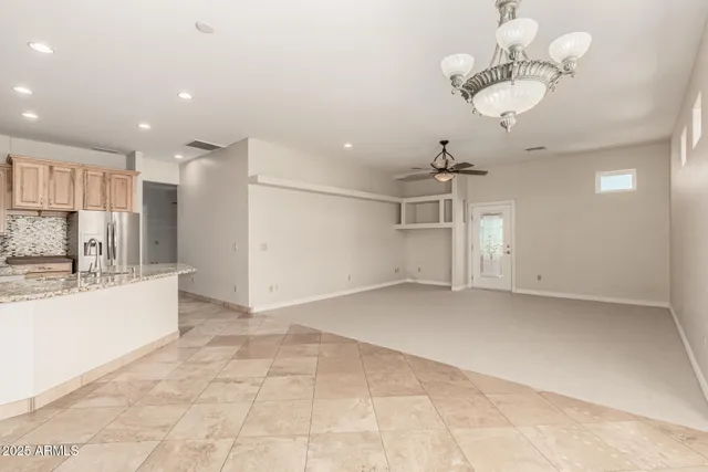 a view of an empty room