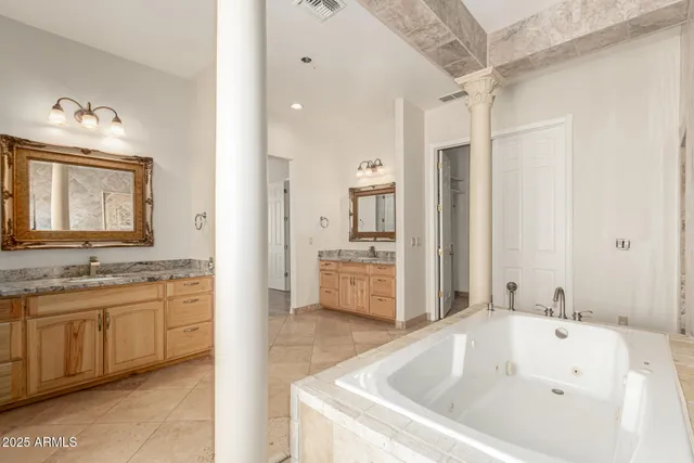 a living room with a large window