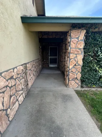 a view of an entrance door of the house