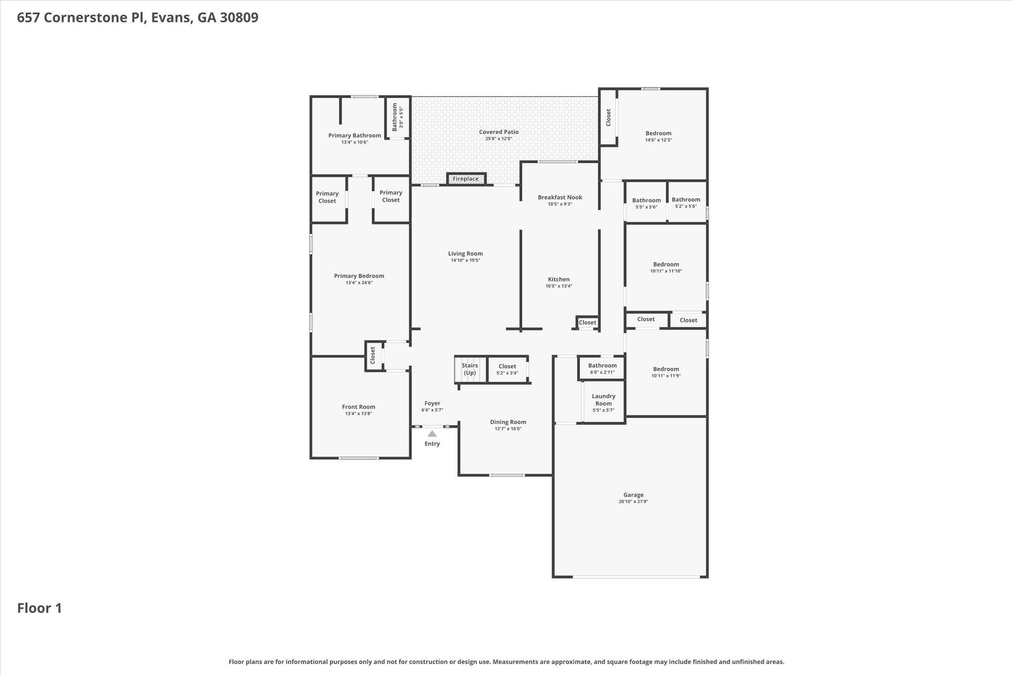 657 Cornerstone Place Evans, GA 30809 - Photo 55 of 62 02-Floor-1