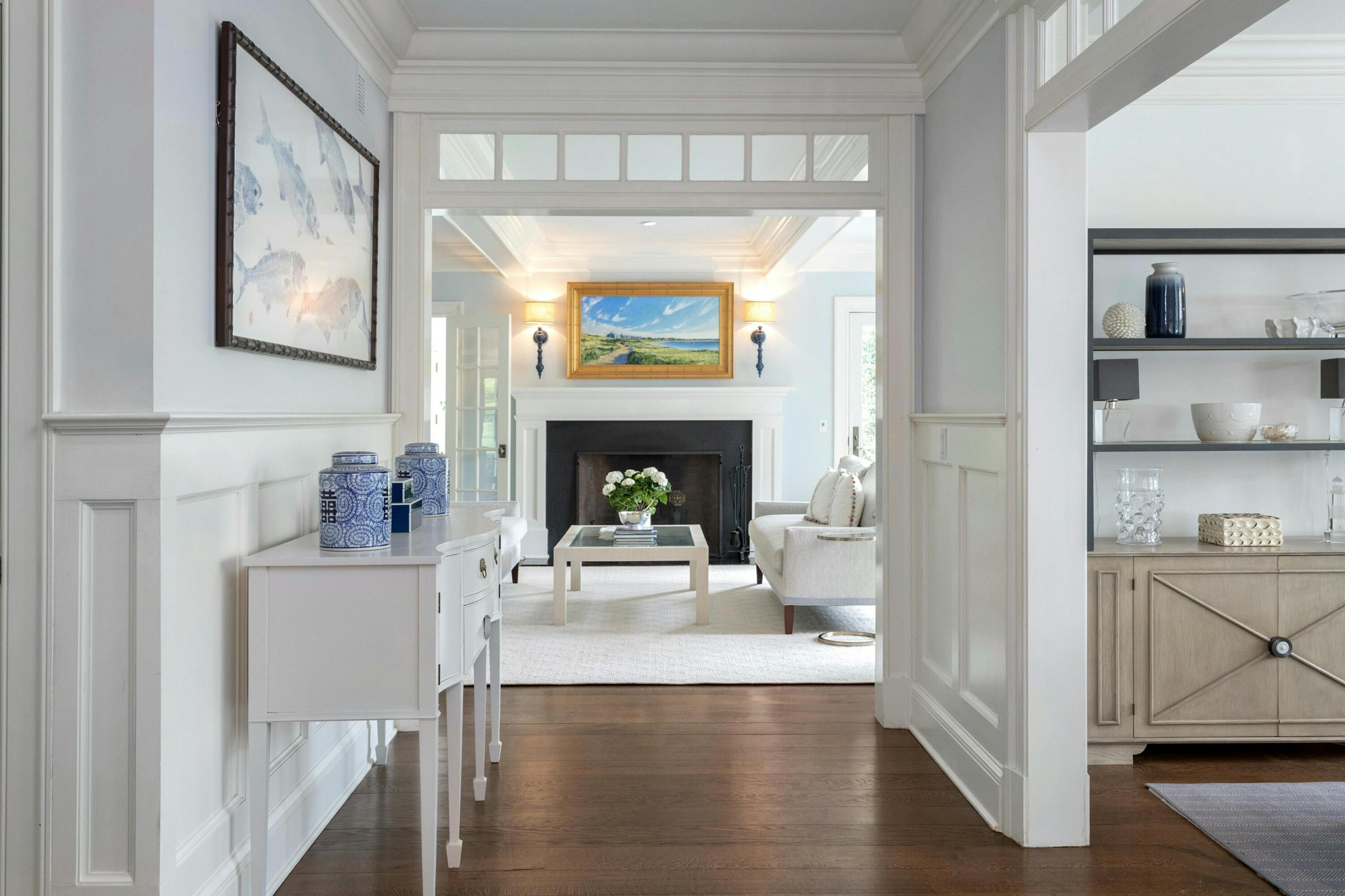 527 Middlesex Road Darien, CT 06820 - Photo 8 of 51 a living room with furniture and a fireplace