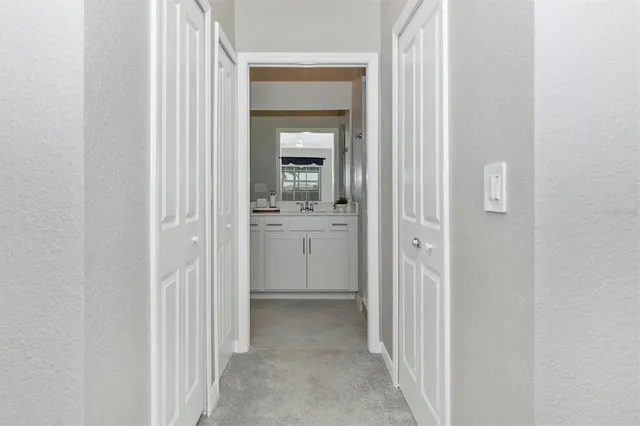 a view of a lake with a big yard