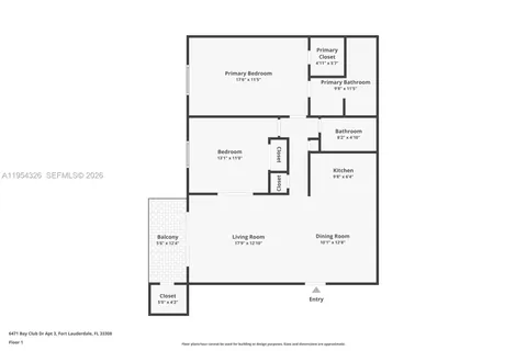 $475,000 | 6471 Bay Club Drive, Unit 3, Fort Lauderdale, FL 33308