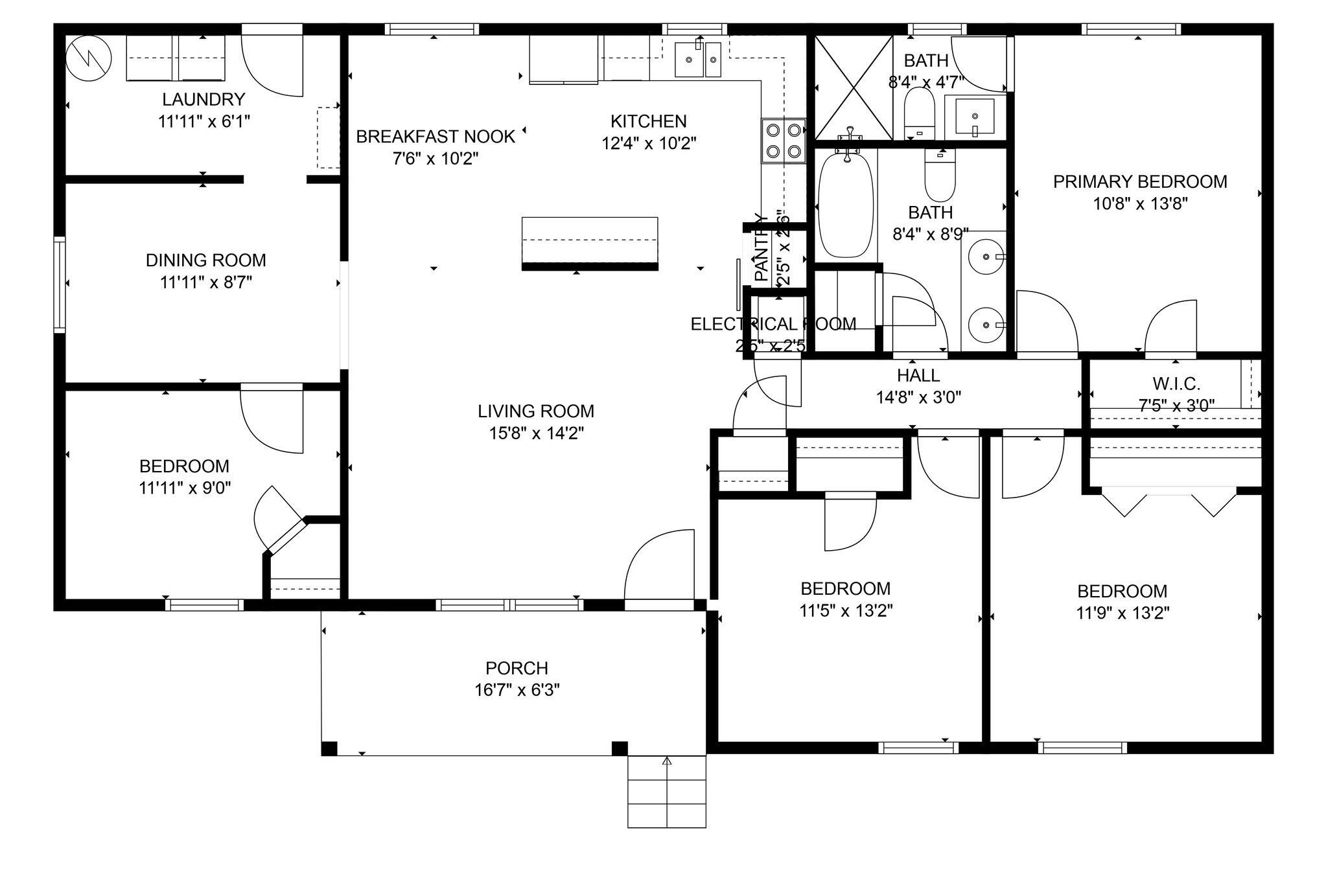 1053 Anderson Street Crestview, FL 32536 - Photo 40 of 40 Floor plan