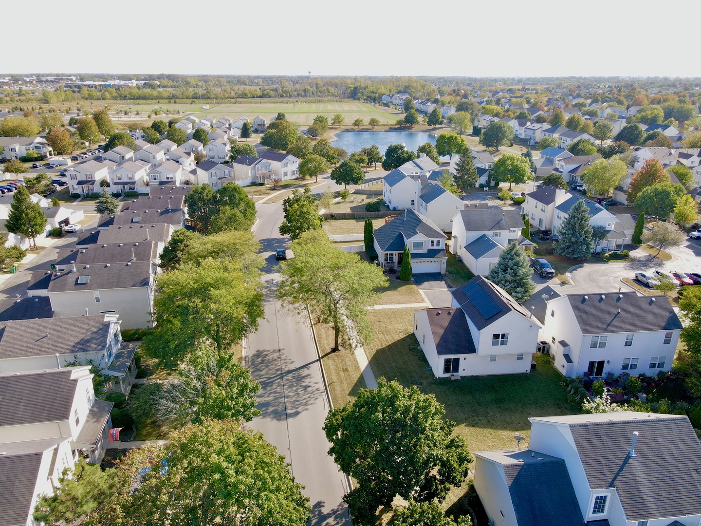138 Mountain Laurel Court Romeoville, IL 60446 - Photo 24 of 26 an aerial view of house with yard and ocean view
