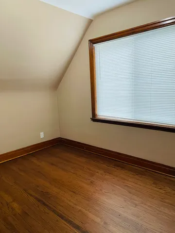 a view of backyard of house