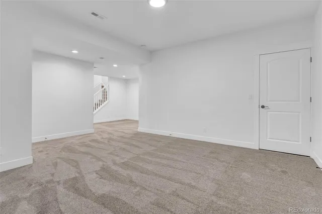 a view of an empty room