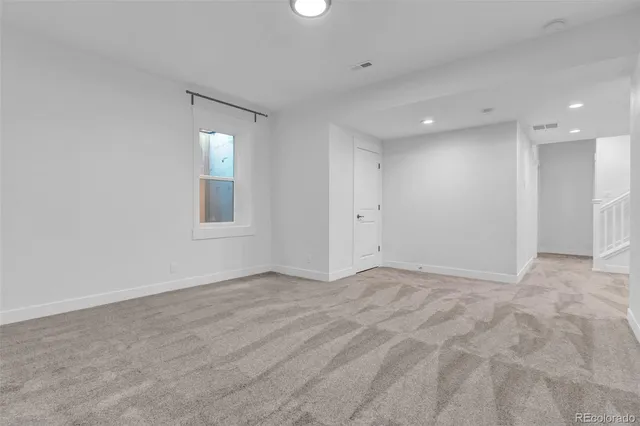 a view of an empty room