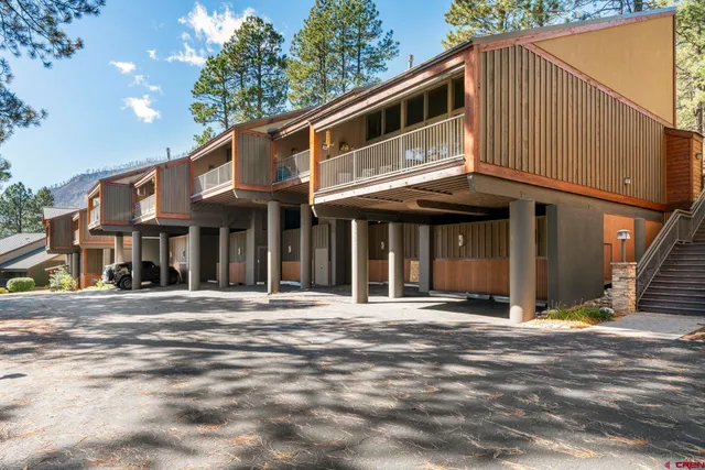 a front view of a building