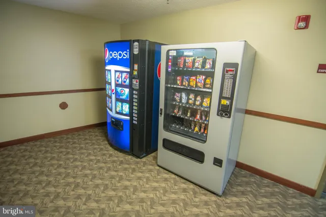 a room with furniture and a fireplace