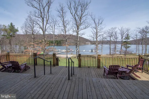a view of a house with a deck