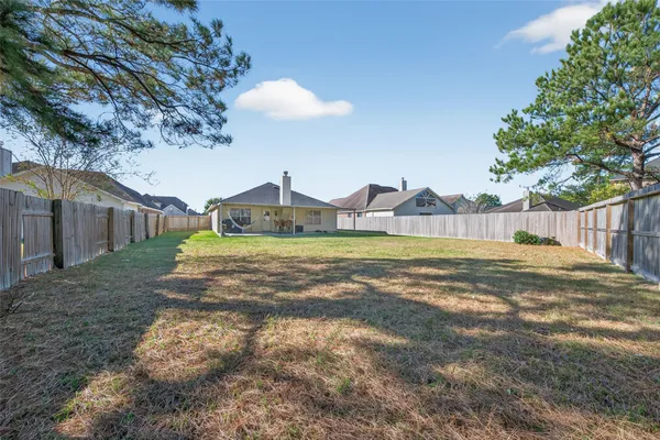 a house view with a garden space