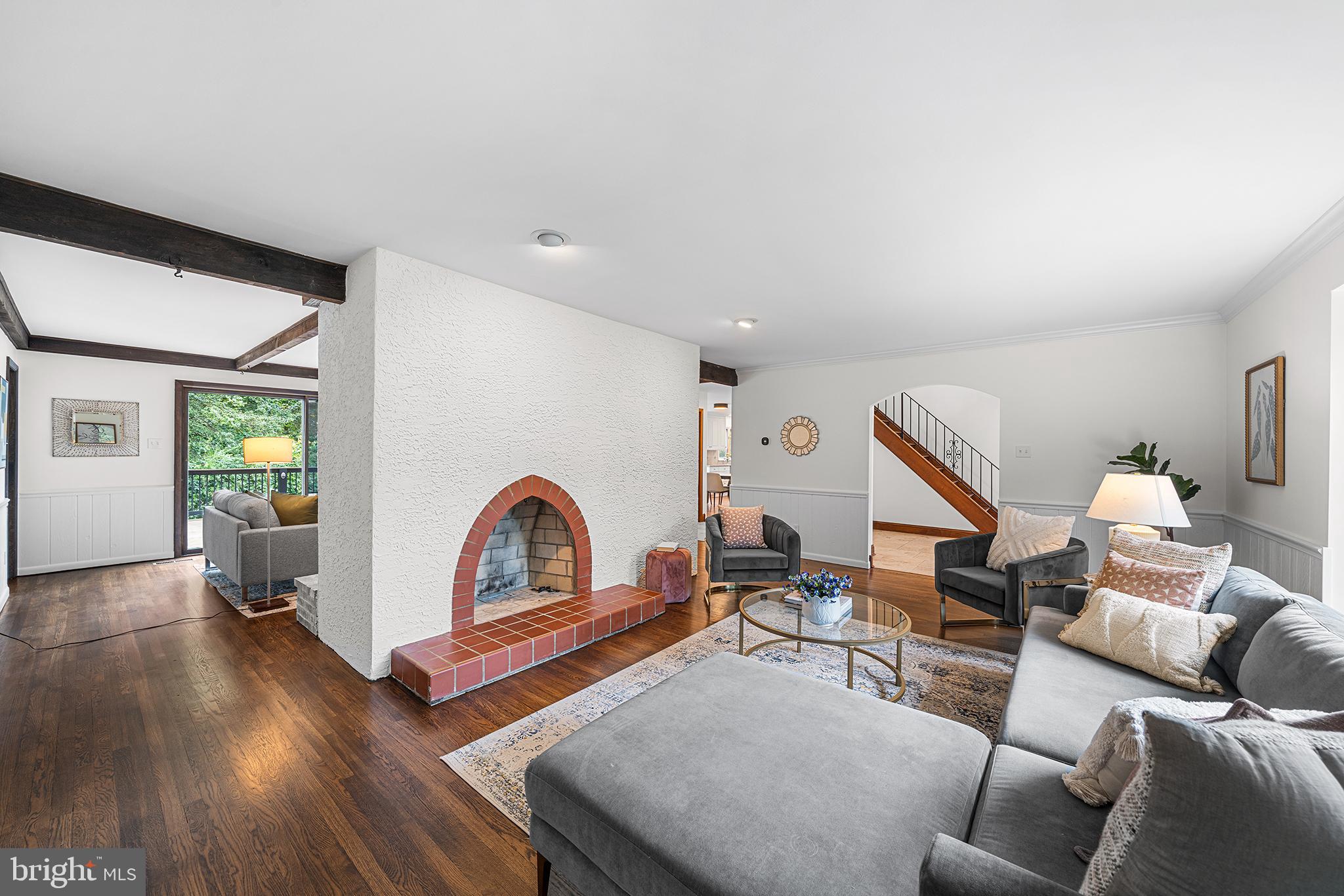 204 French Road Newtown Square, PA 19073 - Photo 3 of 36 a living room with furniture and wooden floor
