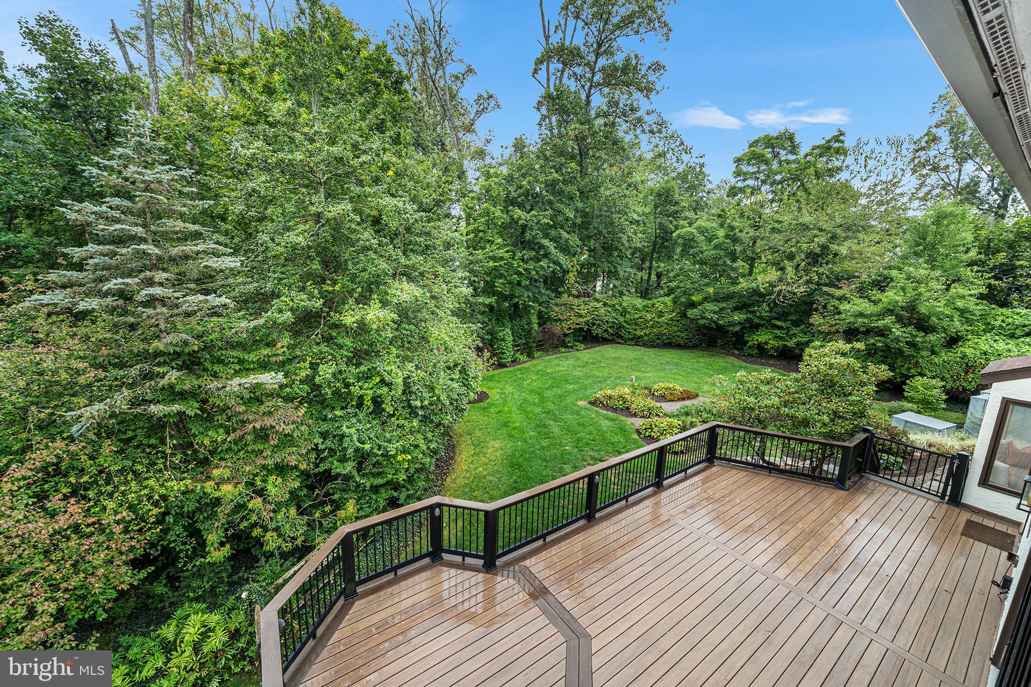204 French Road Newtown Square, PA 19073 - Photo 32 of 36 a view of a wooden deck with a yard