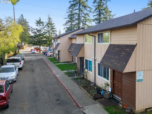a view of a house with a patio