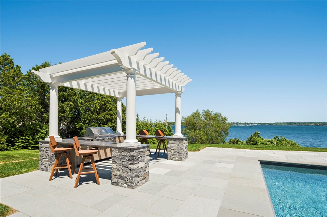 19 Sea Ridge Drive Narragansett, RI 02874 - Photo 43 of 50 Pergola, outdoor seating, and grill area