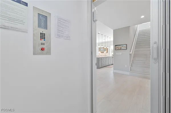 a view of an empty room