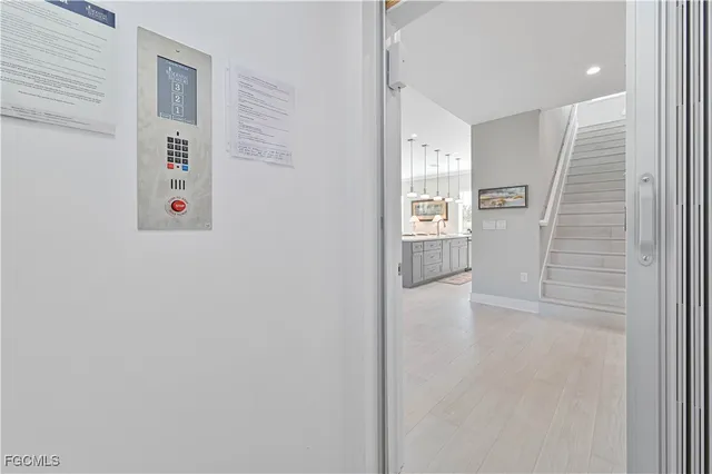 a view of an empty room