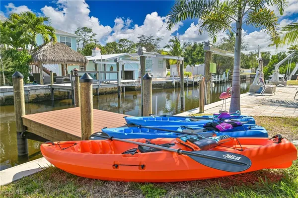 a outdoor space with pool and furniture