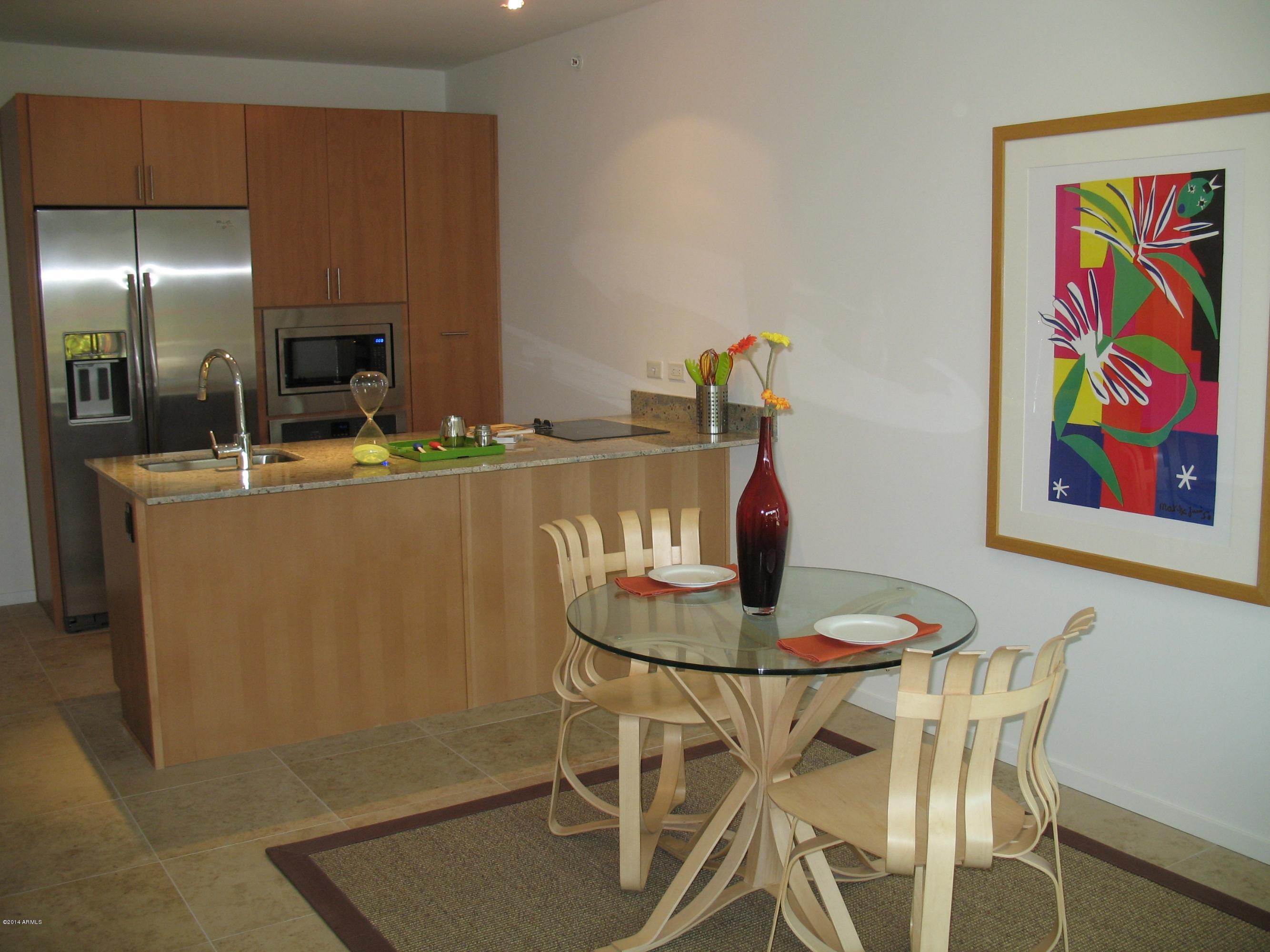 6895 East Camelback Road, Unit 3005 Scottsdale, AZ 85251 - Photo 3 of 17 Dining Area and Kitchen Close Up