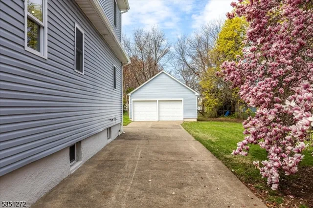 a view of backyard of house
