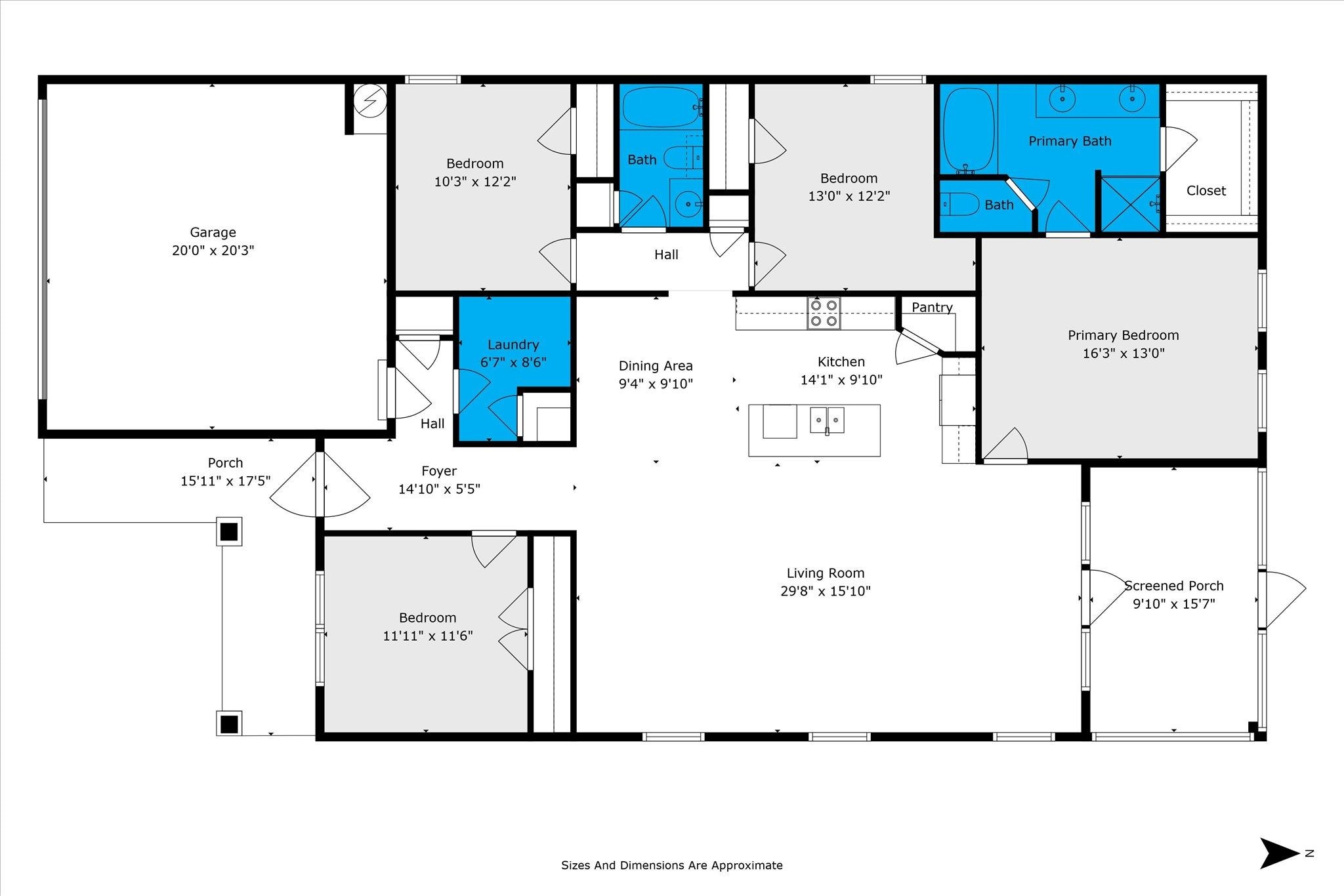 22976 Lieutenant Avenue Foley, AL 36535 - Photo 30 of 30 Floor Plan