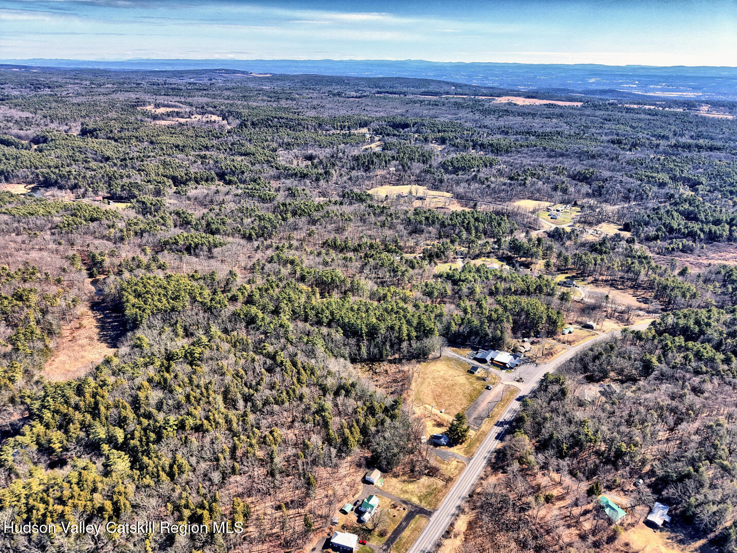 301 Sugar Loaf Road Earlton, NY 12058 - Photo 62 of 64 an aerial view of house with yard and mountain view in back