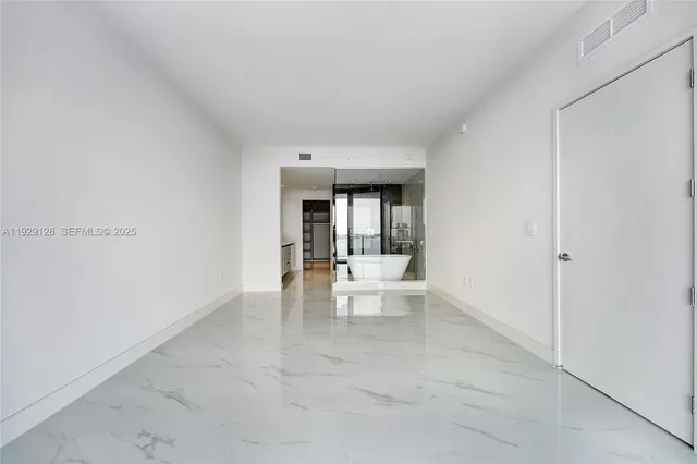 a front view of a building with balcony