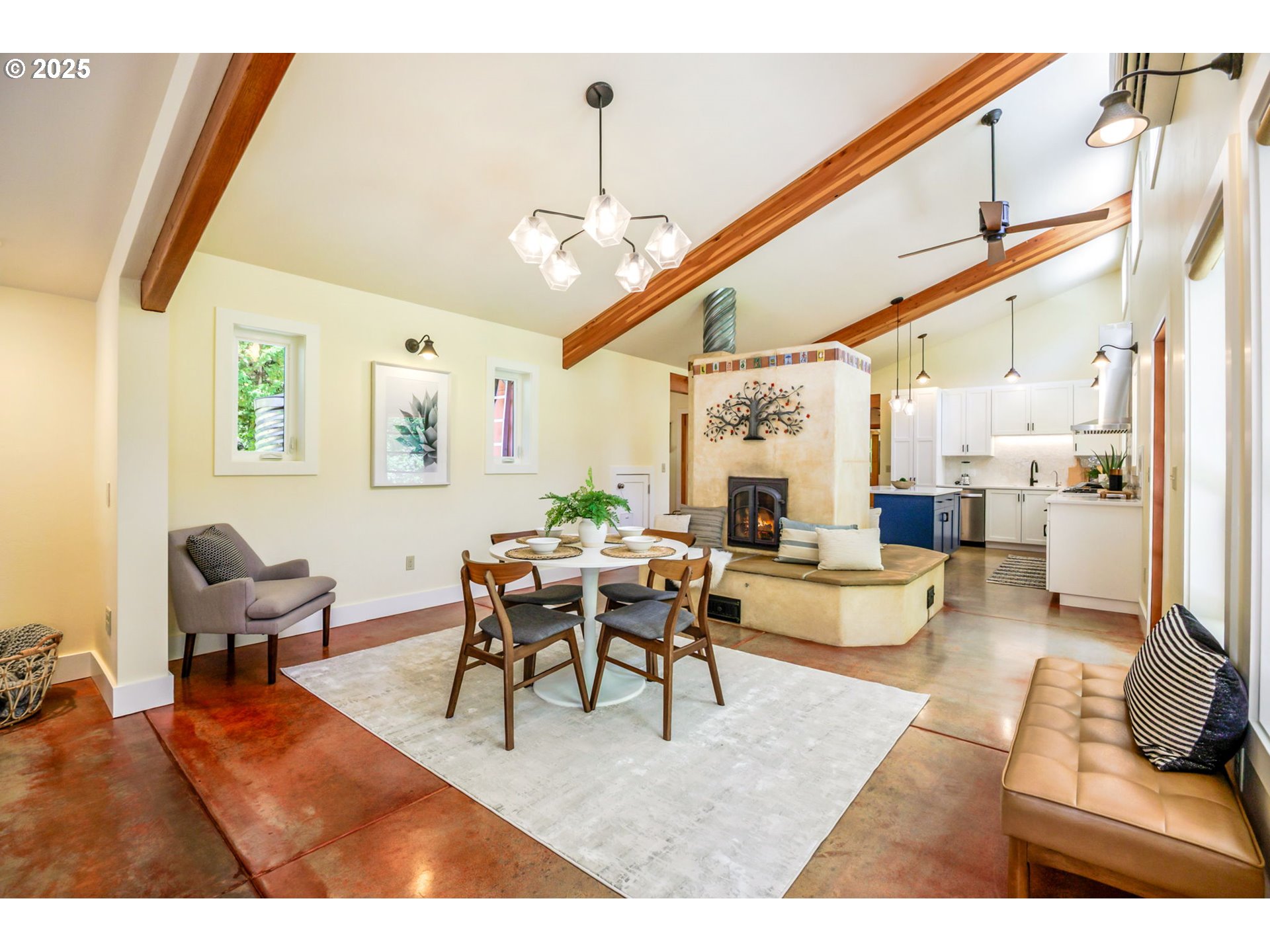 1848 Anderson Creek Road Talent, OR 97540 - Photo 42 of 48 a living room with furniture a rug and a large window