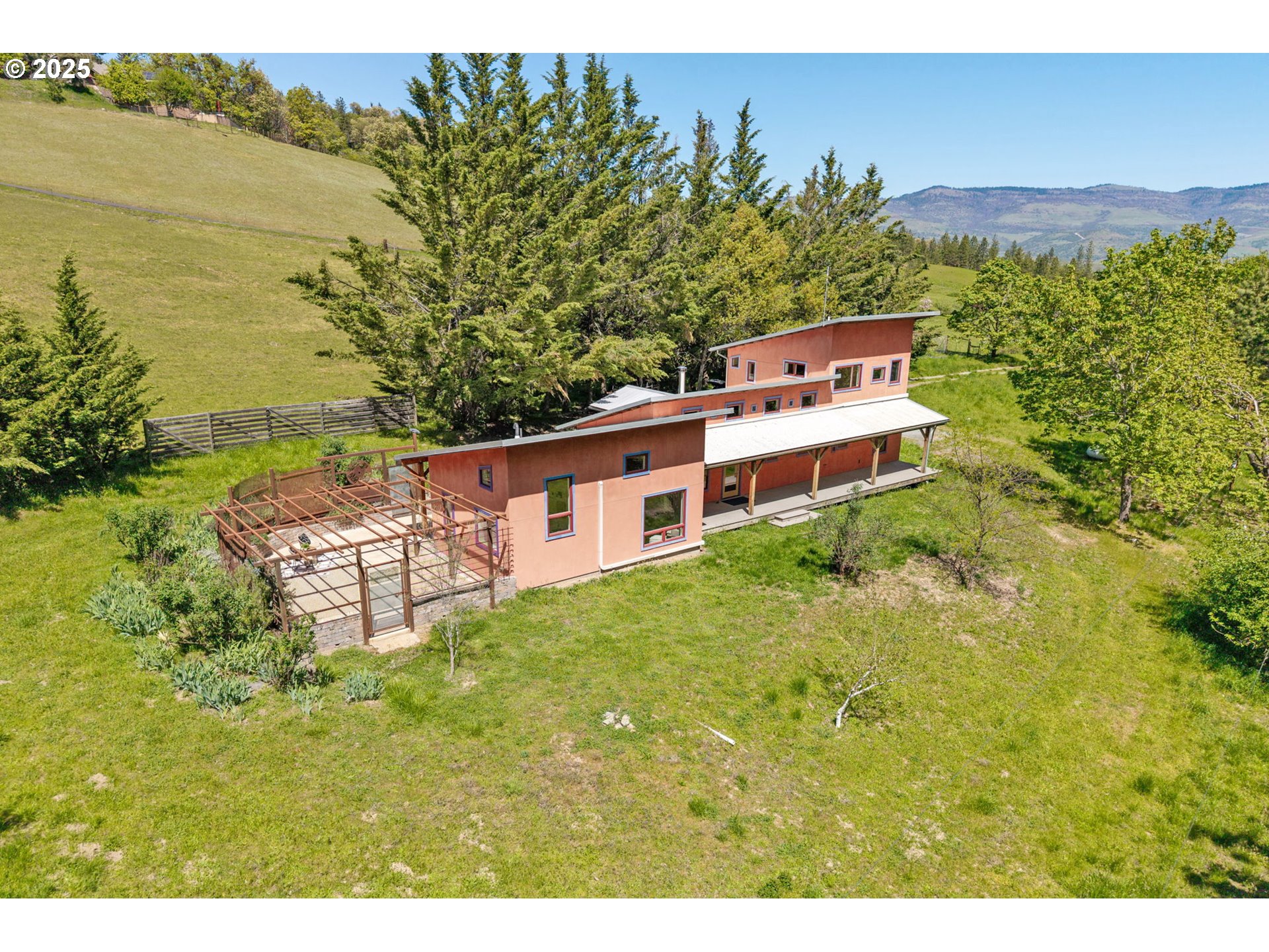 1848 Anderson Creek Road Talent, OR 97540 - Photo 45 of 48 a aerial view of a house with a yard and lake view
