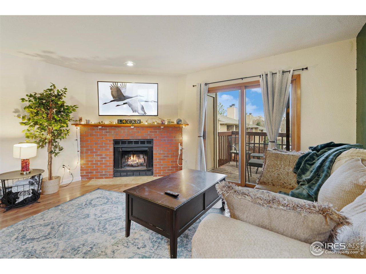 1440 Edora Road, Unit 13 Fort Collins, CO 80525 - Photo 3 of 20 Cozy living room with fireplace