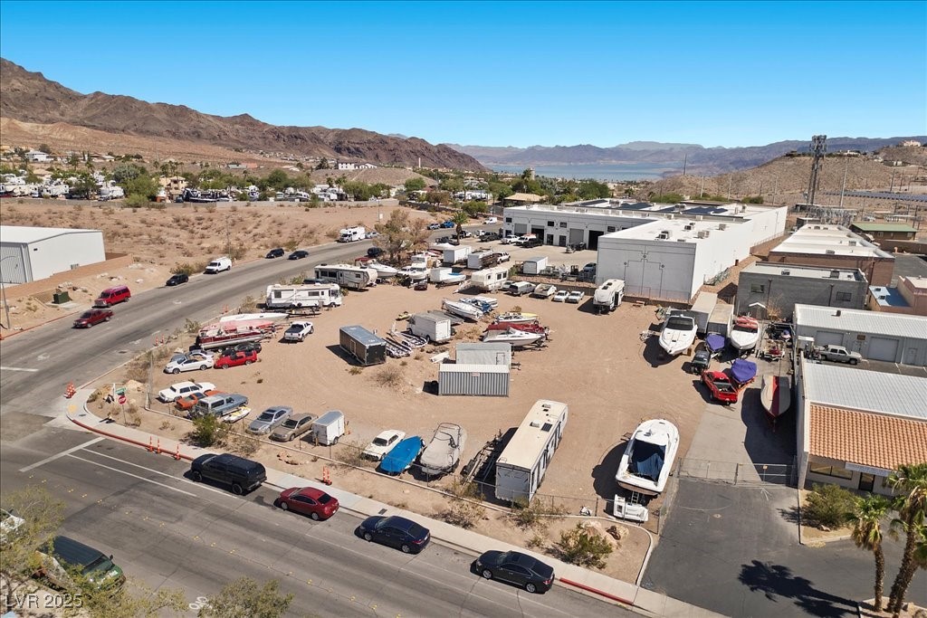 1013 Industrial Road Boulder City, NV 89005 - Photo 2 of 4 Aerial view of a mountain backdrop