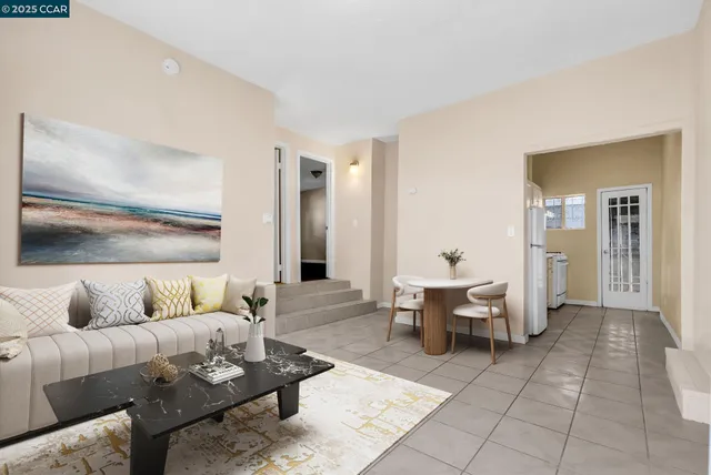 an empty room with a natural light