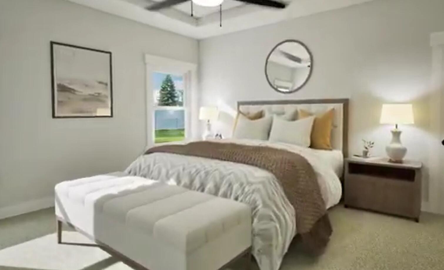 57 Huckleberry Street Freeport, FL 32439 - Photo 5 of 20 a bedroom with a bed and a painting on the wall