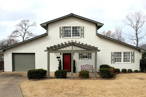 a front view of a house