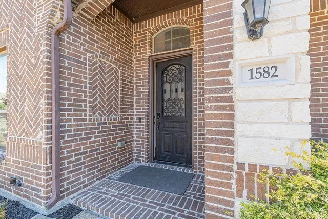 a view of front door of house