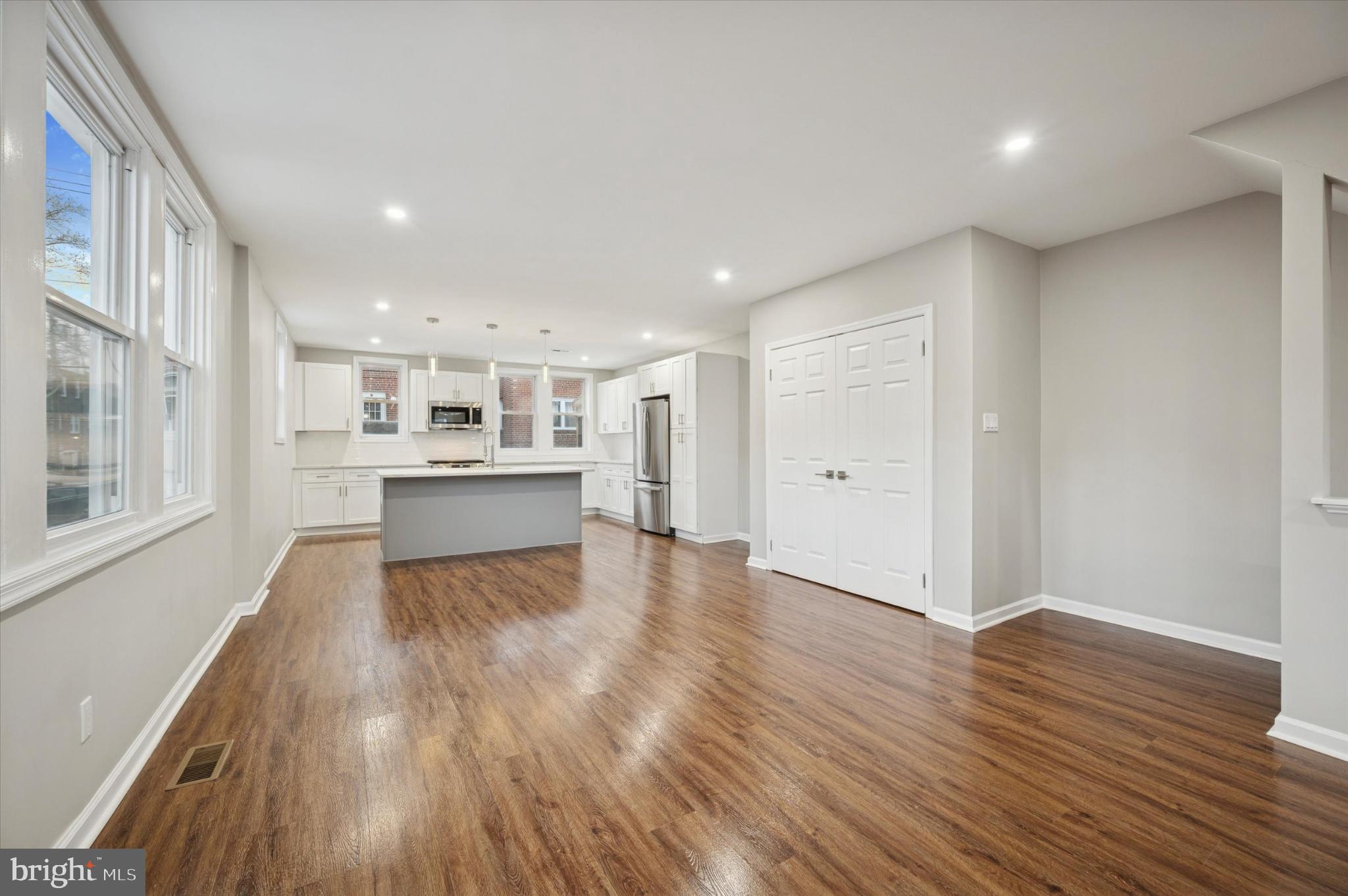 6416 North 15th Street Philadelphia, PA 19126 - Photo 6 of 23 a view of kitchen with wooden floor