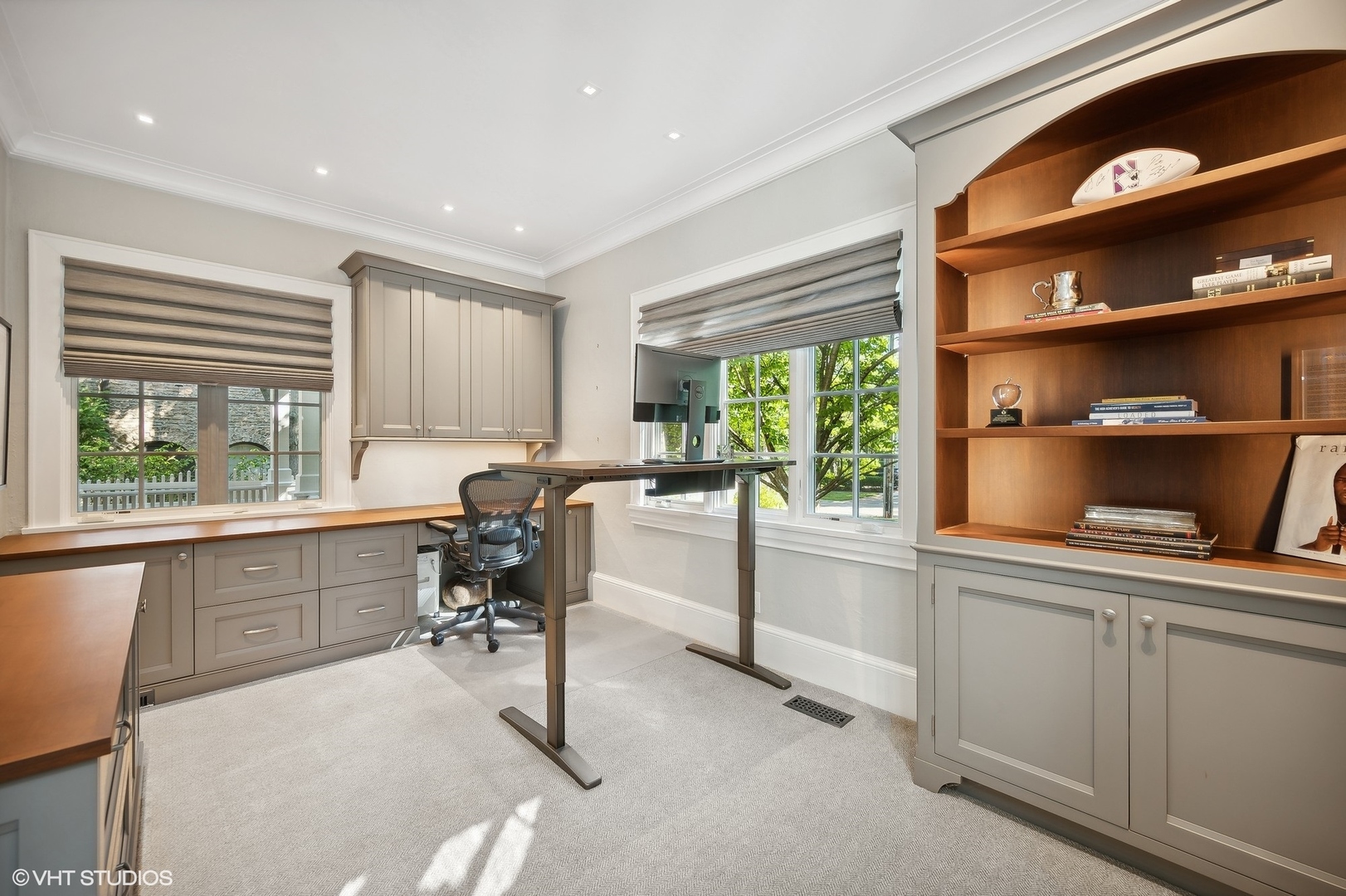 1015 Dinsmore Road Winnetka, IL 60093 - Photo 23 of 46 a view of a workspace with furniture and a window