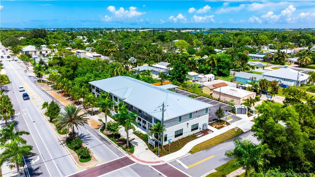 3375 Southwest Mapp Road, Unit 201 Palm City, FL 34990 - Photo 17 of 19 an aerial view of a house with a garden