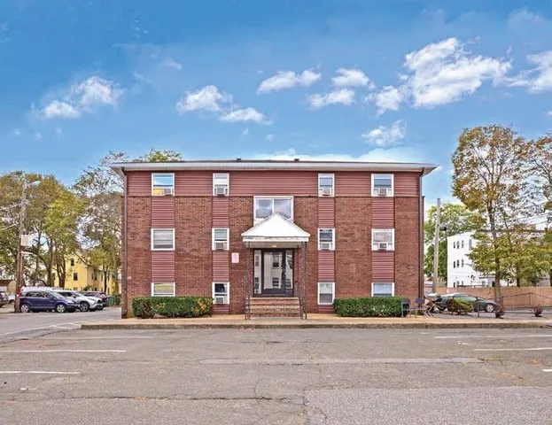 a front view of a building