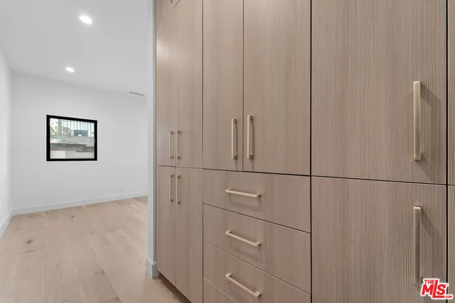 a view of a closet area