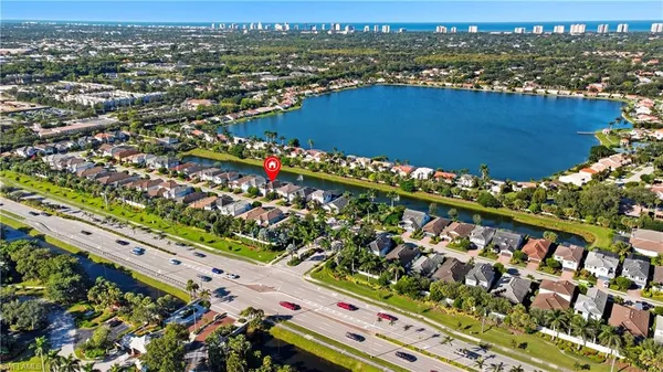 an aerial view of a city
