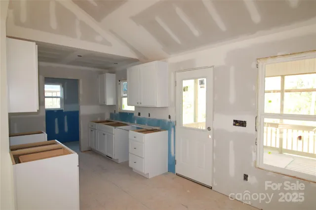a room with a washer and dryer