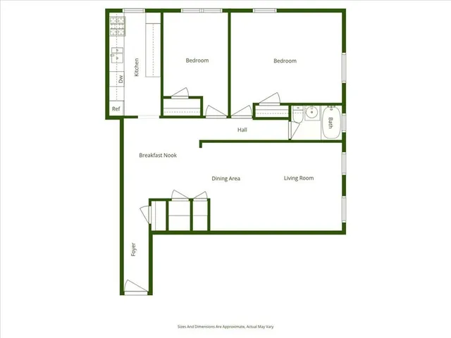 a picture of a floor plan