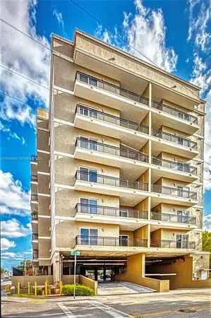 a front view of a building
