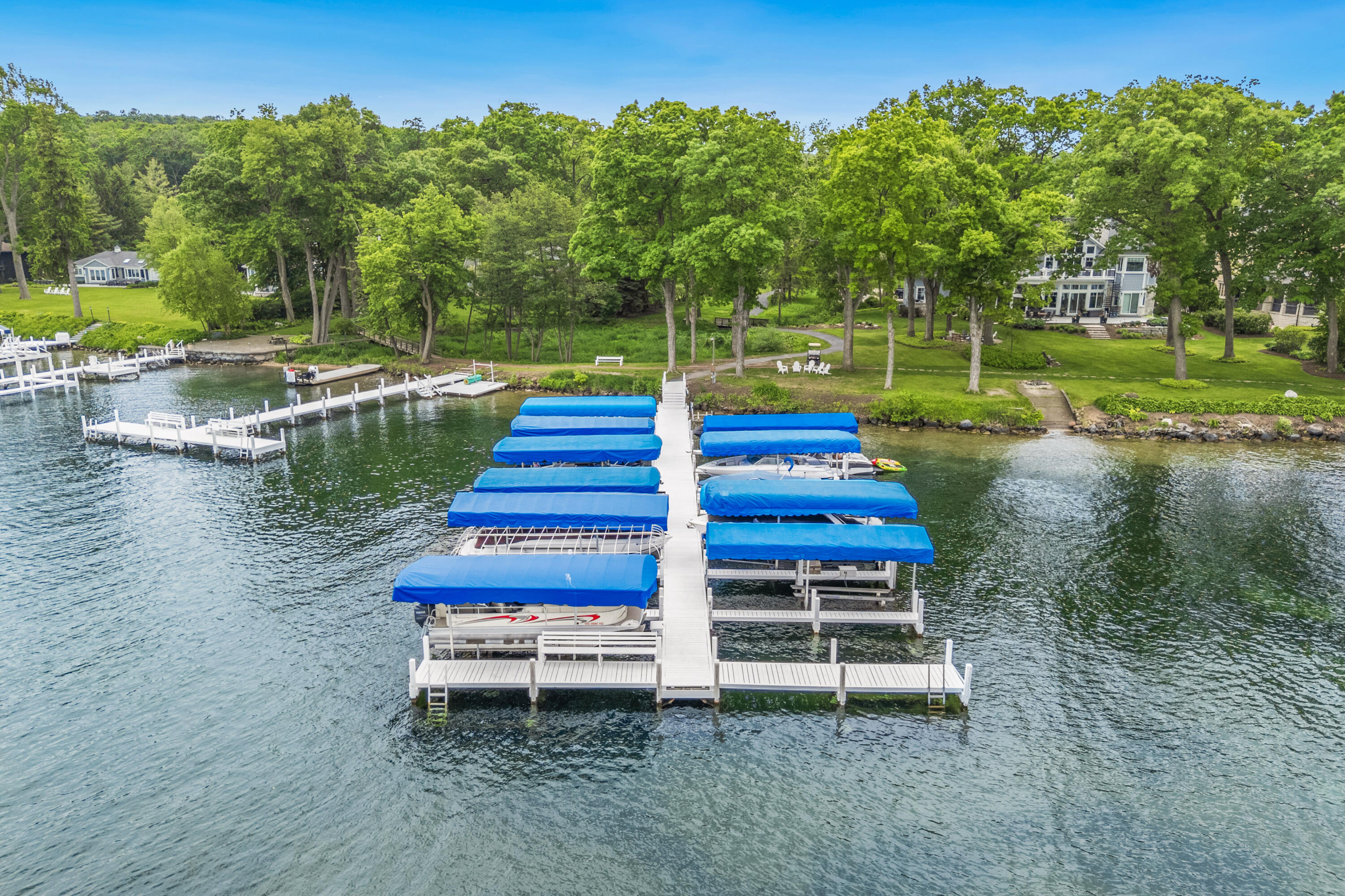 1572 North Creekside Lane Linn, WI 53147 - Photo 39 of 49 Association Piers with Canopied Slips