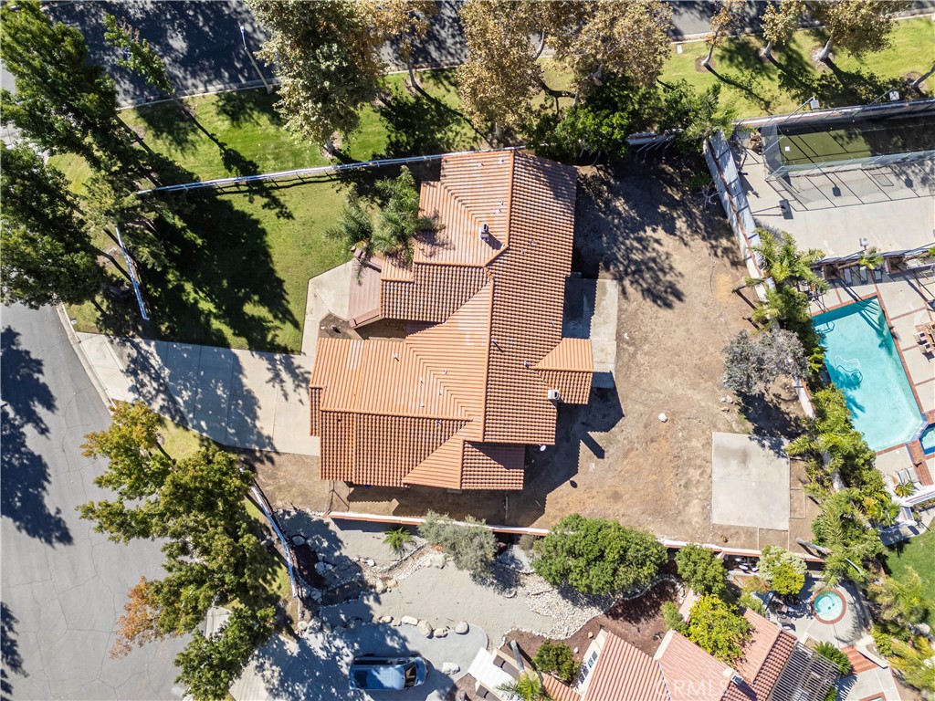5498 Shadow Lane Rancho Cucamonga, CA 91737 - Photo 45 of 51 an aerial view of a house with outdoor space