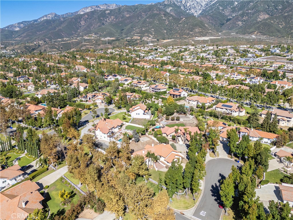 5498 Shadow Lane Rancho Cucamonga, CA 91737 - Photo 48 of 51 an aerial view of residential houses with outdoor space